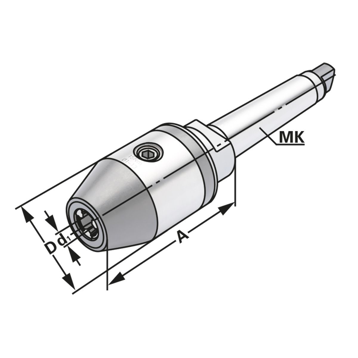 CNC-Bohrfutter MK4-2,5/16-105 DIN 228-1B