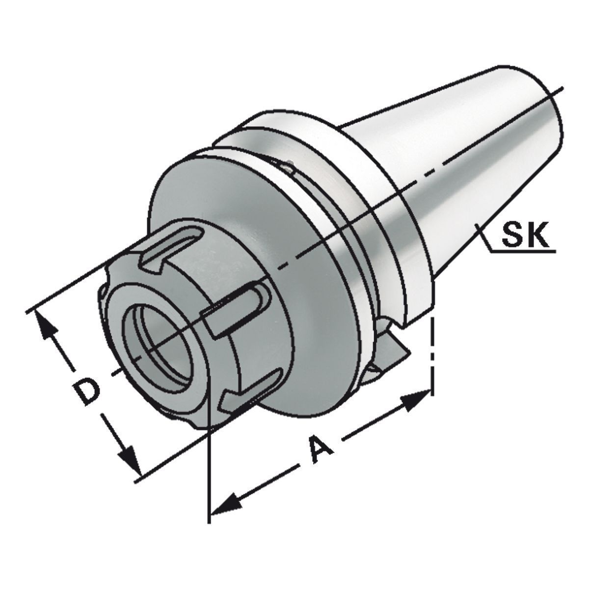 Spannfutter BT 50-2/20-100 ER32 JIS B 6339 (MAS-BT) AD/B