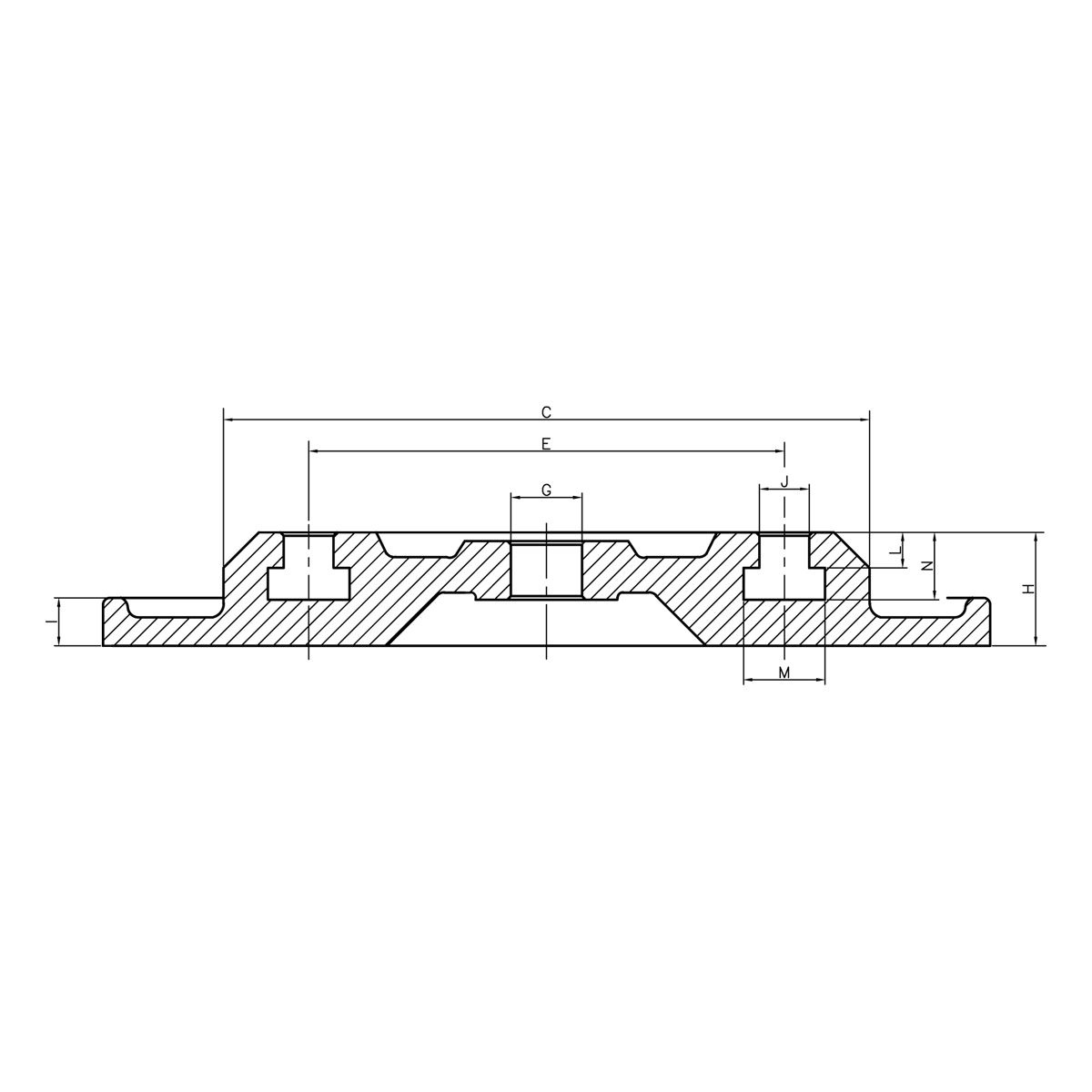 Drehplatte für Maschinenschraubstock ATW-40 / ATD-460