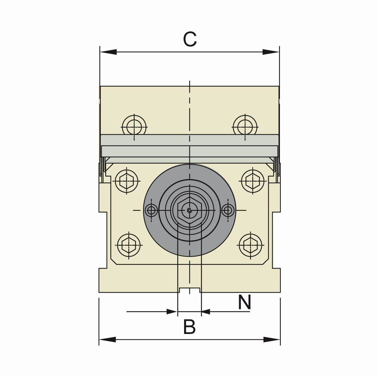 Präzisionsschraubstock ALQ-200G/HV mechanisch mit Spannkraftverstärker