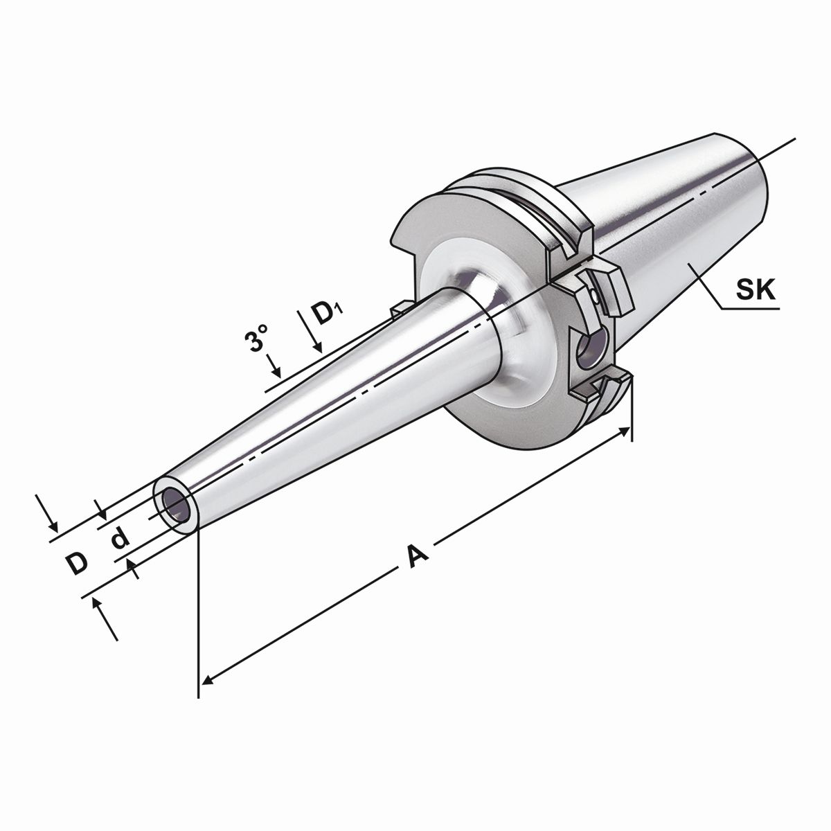 Schrumpffutter SK 40-06-160 DIN 69871 AD/B