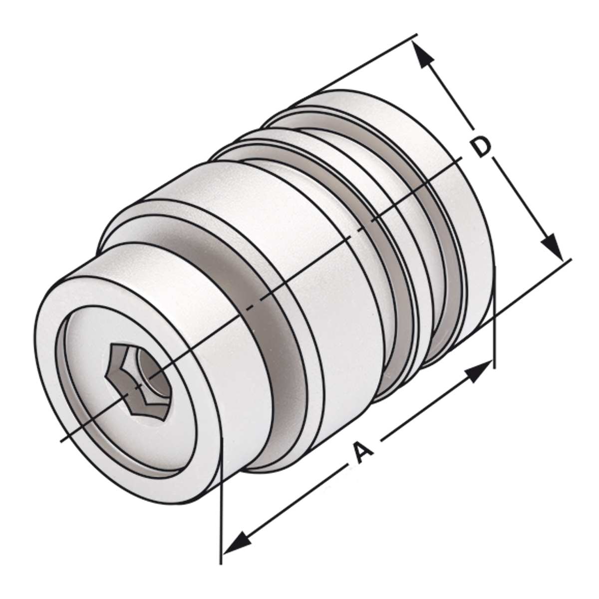 Einstellschraube HKS 20 für Hochleistungs-Kraftspannfutter