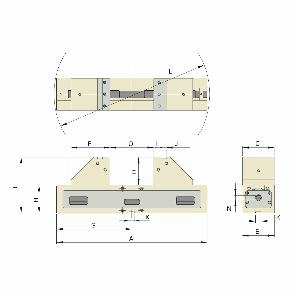 5-Achs Präzisionsschraubstock ALT-100M mechanisch