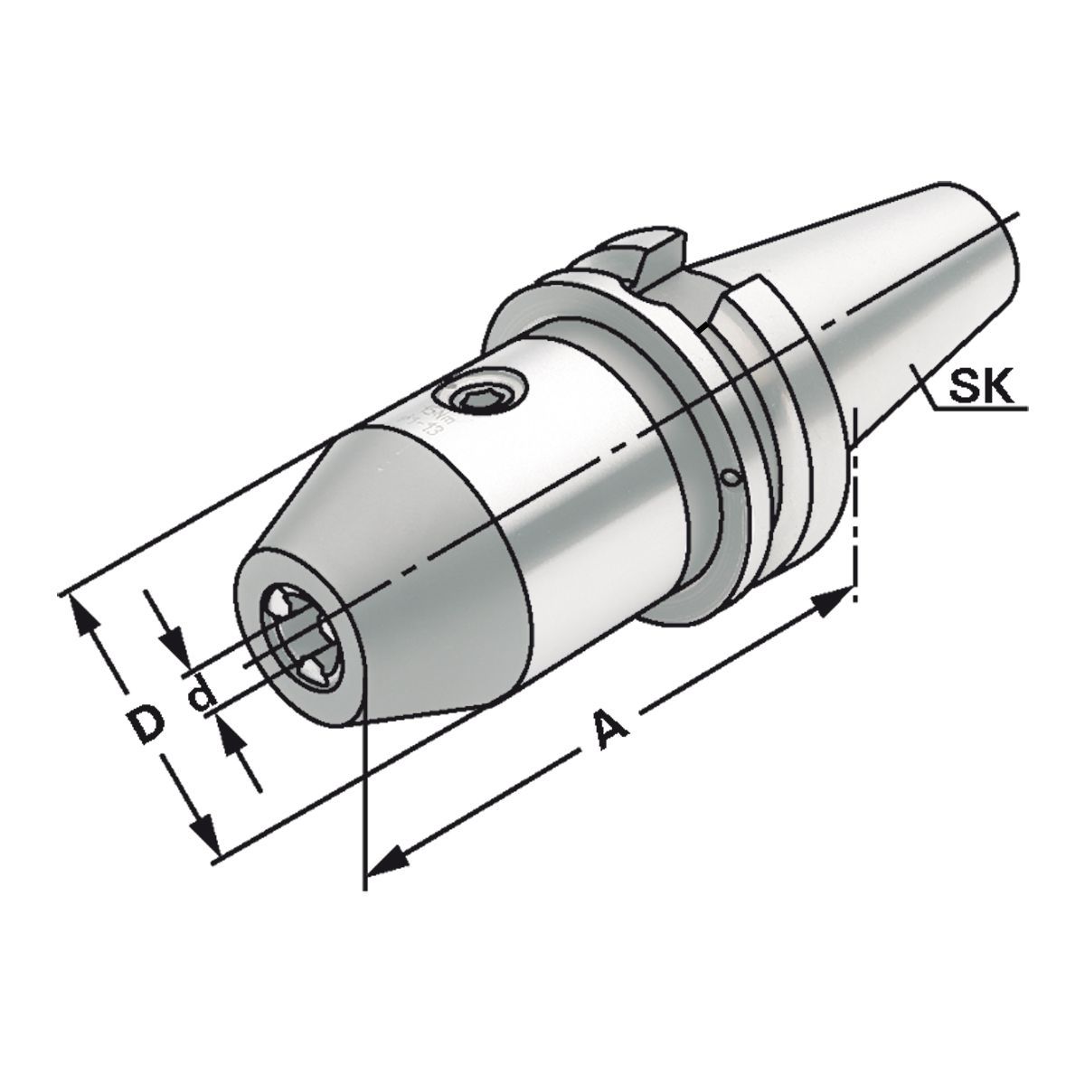 CNC-Bohrfutter BT 40- 2,5/16-103 JIS B 6339 (MAS-BT) AD/B