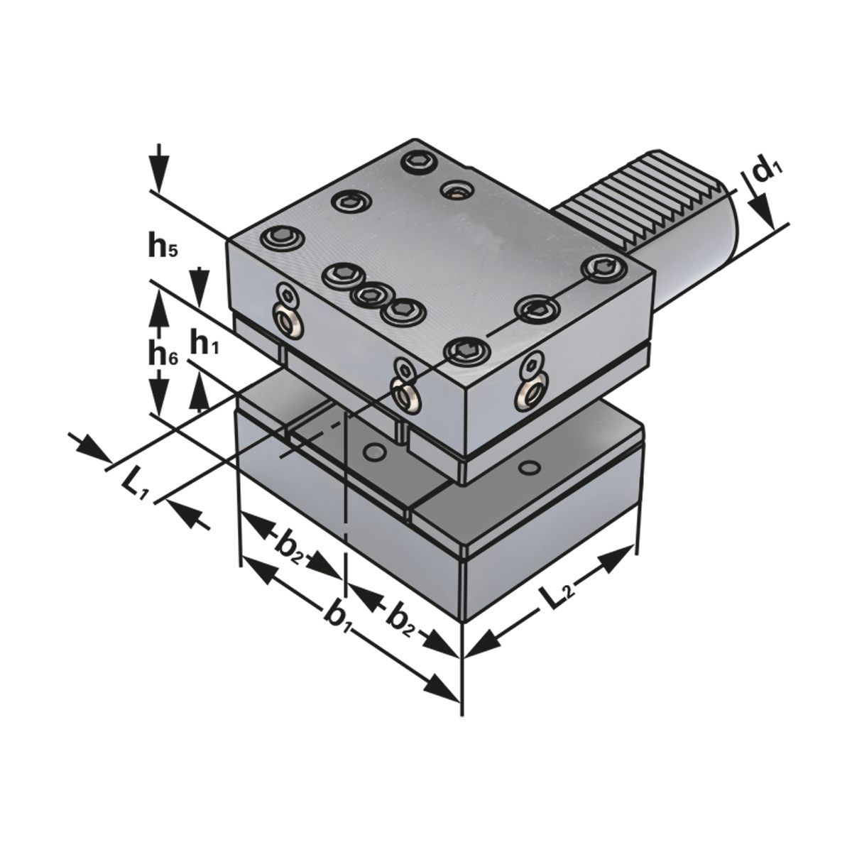 Vierkant-Mehrfach-Aufnahme Form D1 50-32-85