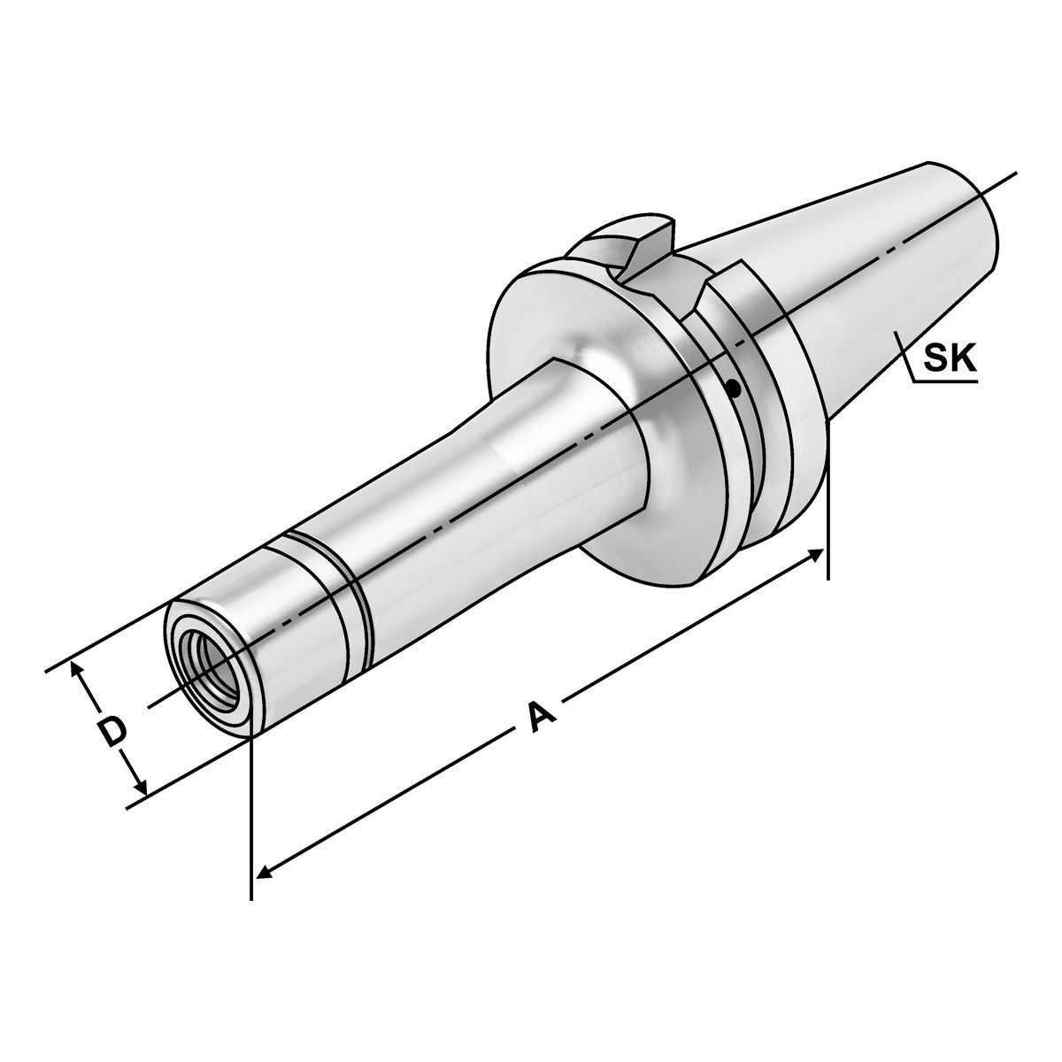 Spannfutter BT 40-1/10-160 KPS10 JIS B 6339 (MAS-BT) AD