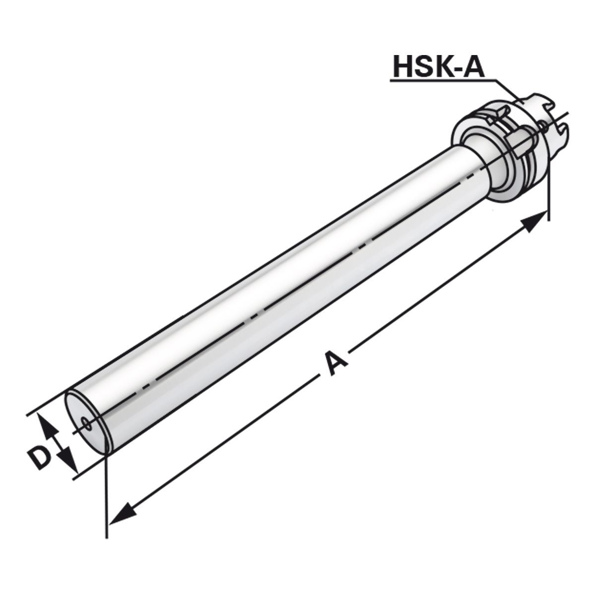 Kontrolldorn HSK 63-40-346 DIN 69893 Form A
