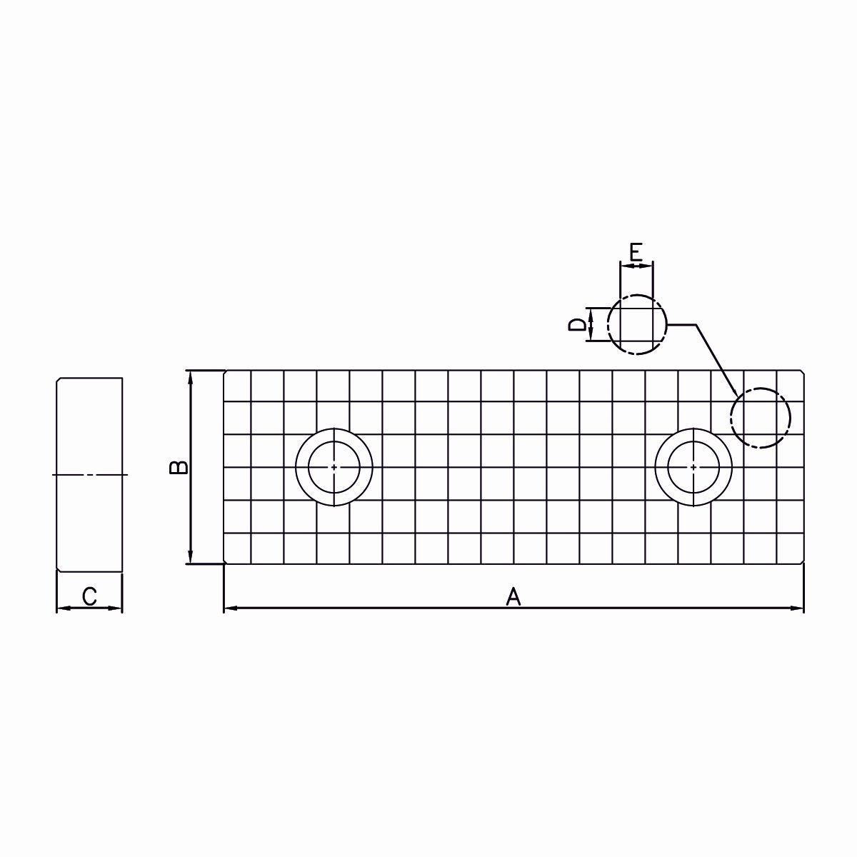 Geriffelte Backen (Paar) für AVC-160 | AVM-160