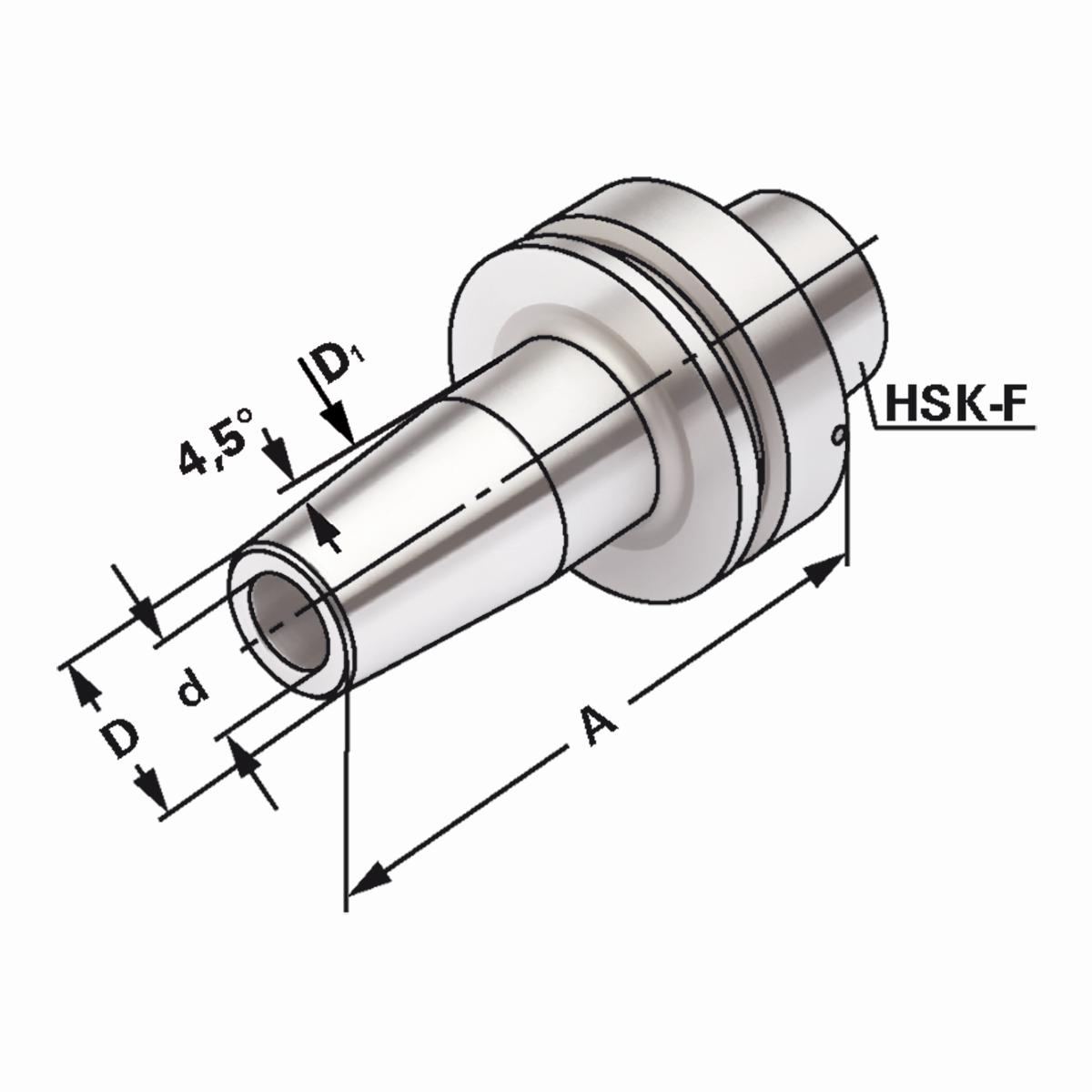 Schrumpffutter HSK 63-03-80 DIN 69893 Form F