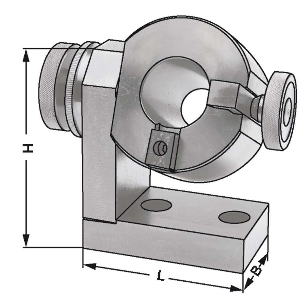 Universal-Montageblöcke HSK 40 aus Stahl, schwenkbar