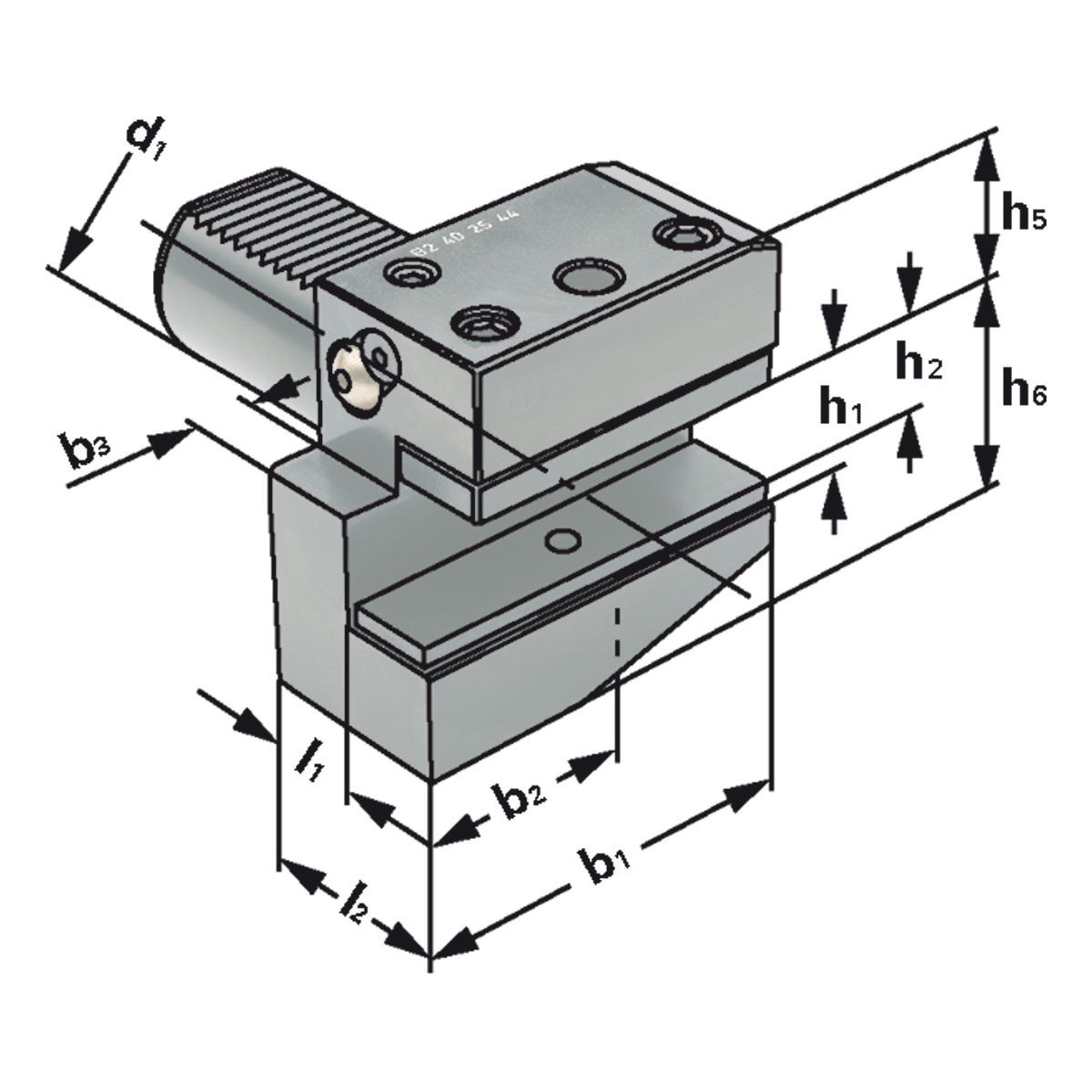 Radial-Werkzeughalter B2-40x25-44 DIN 69880 (ISO 10889)