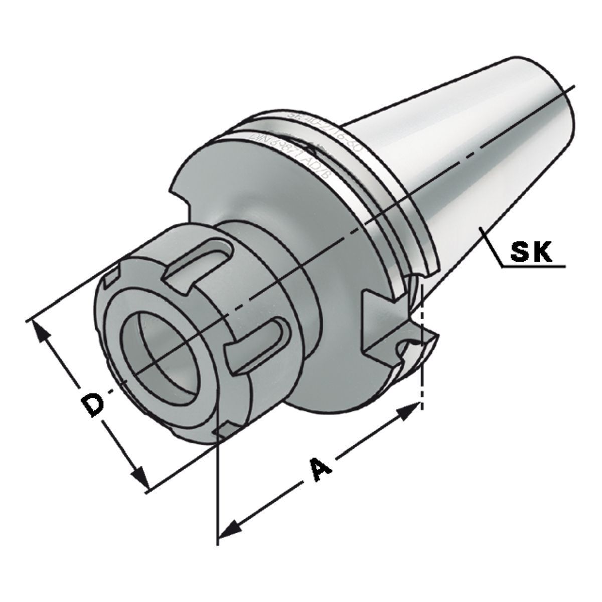 Spannfutter SK 40-2/20-70 ER32 DIN 69871 AD