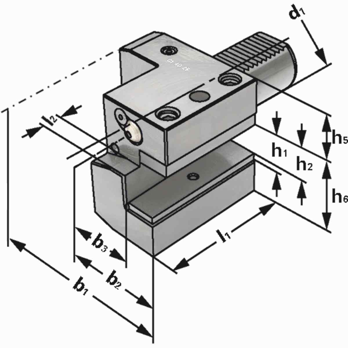 Axial-Werkzeughalter C1-30x20 DIN 69880 (ISO 10889)