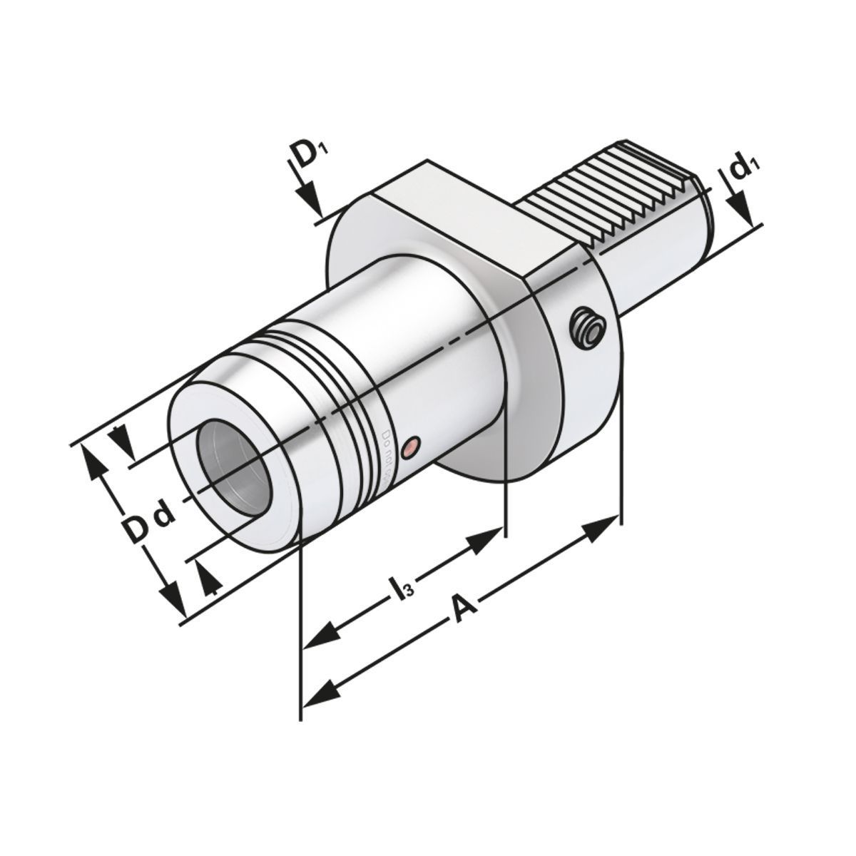 Hydro-Dehnspannfutter VDI 40-08-55 DIN 69880 (ISO 10889)