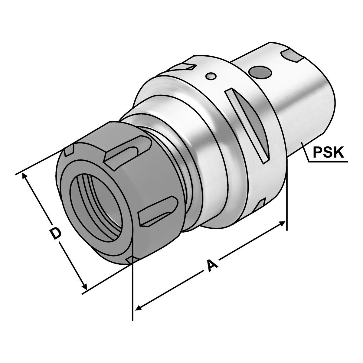 Spannfutter PSK 40-1/10-70 ER16 ISO 26623