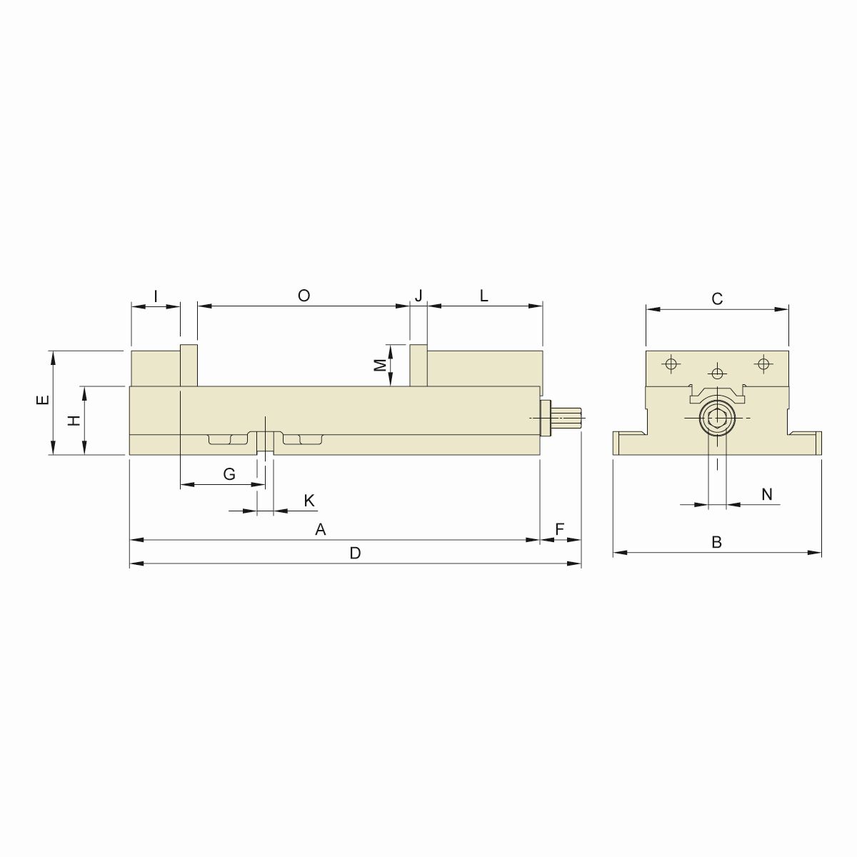 Präzisionsschraubstock ATD-460 mechanisch