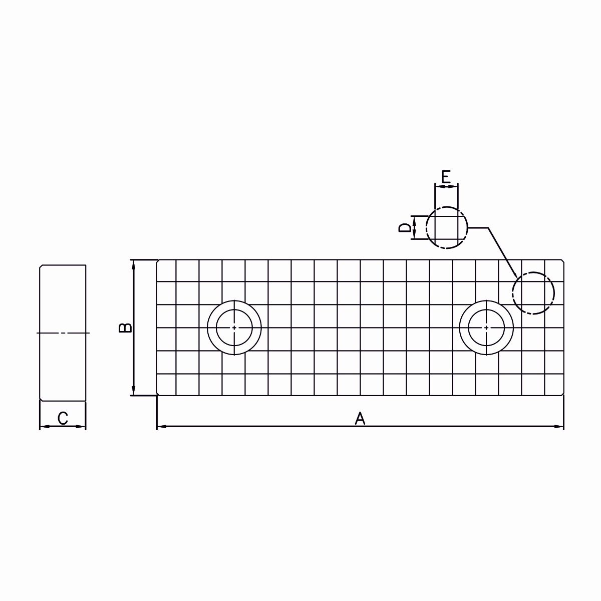 Geriffelte Backen (Paar) für AVQ-100 | AVL-100