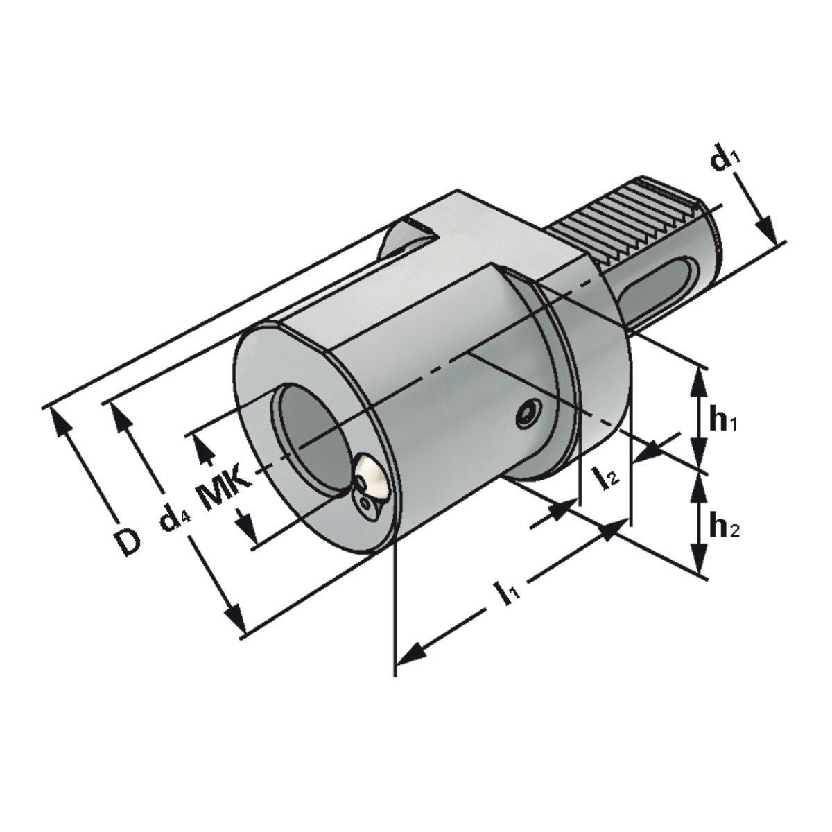 MK-Bohrerhalter F1-40xMK3 DIN 69880 (ISO 10889)