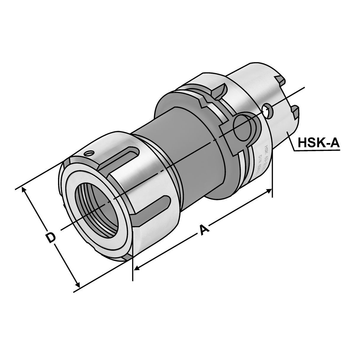 Spannfutter HSK 100-2/25-120 OZ25 DIN 69893 (ISO 10897) Form A