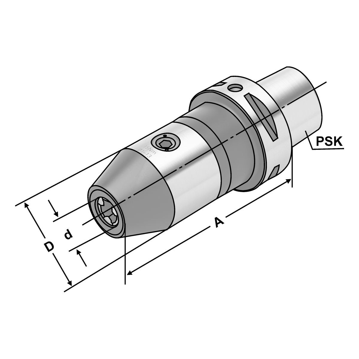 CNC-Bohrfutter PSK 63-1/13-112 ISO 26623