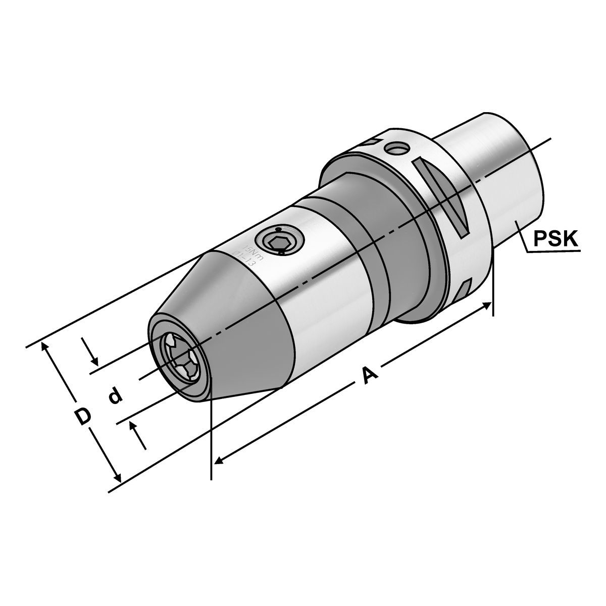 C6-15-13_2 CNC-Bohrfutter PSK 63-1/13-112 ISO 26623