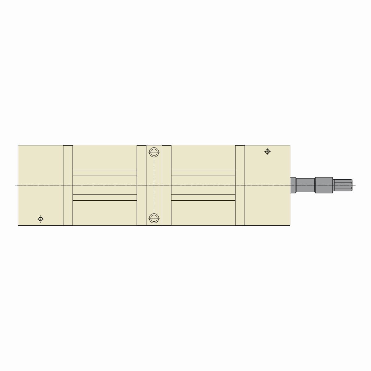 Doppelspannstock TLD-40G/HV mechanisch