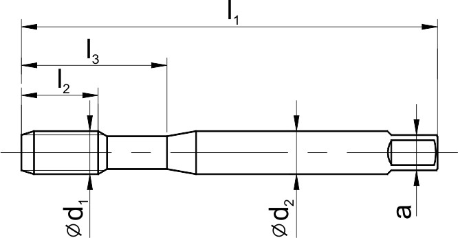 HSS-E Maschinen-Gewindebohrer Form C DIN 371