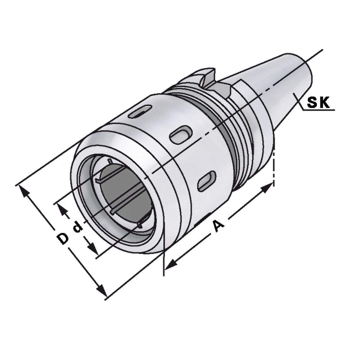 Hochleistungs-Kraftspannfutter BT 50-20-95 JIS B 6339 (MAS-BT) AD/B