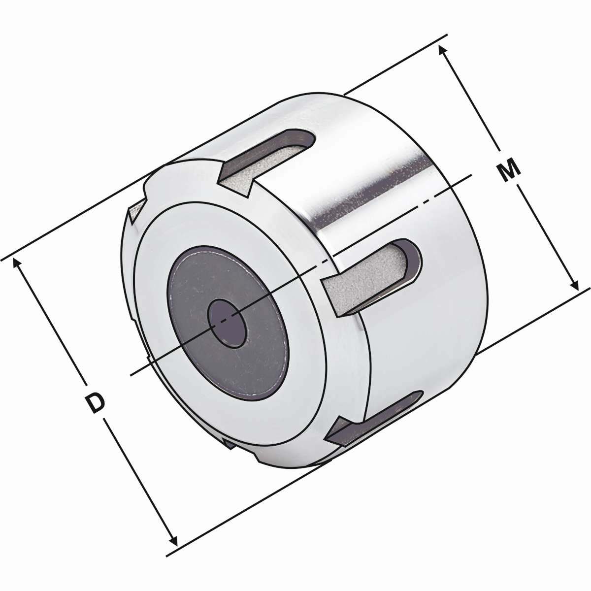 Spannmuttern ER40 | 3-26 | für Dichtscheiben DIN 6499 (ISO 15488)