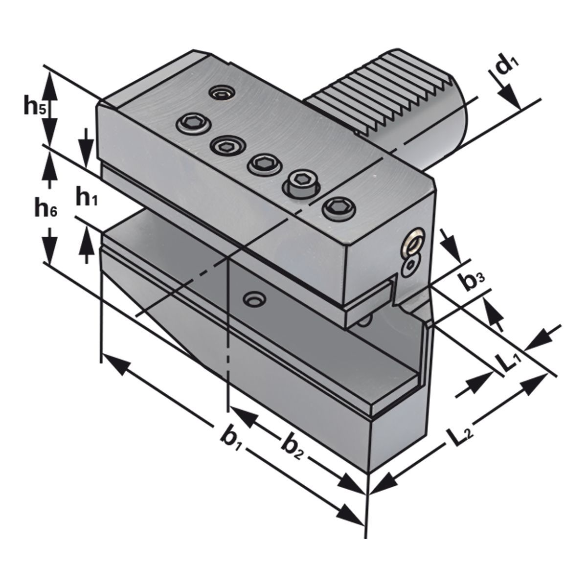 Radial-Werkzeughalter B5-25x16x30 DIN 69880 (ISO 10889)