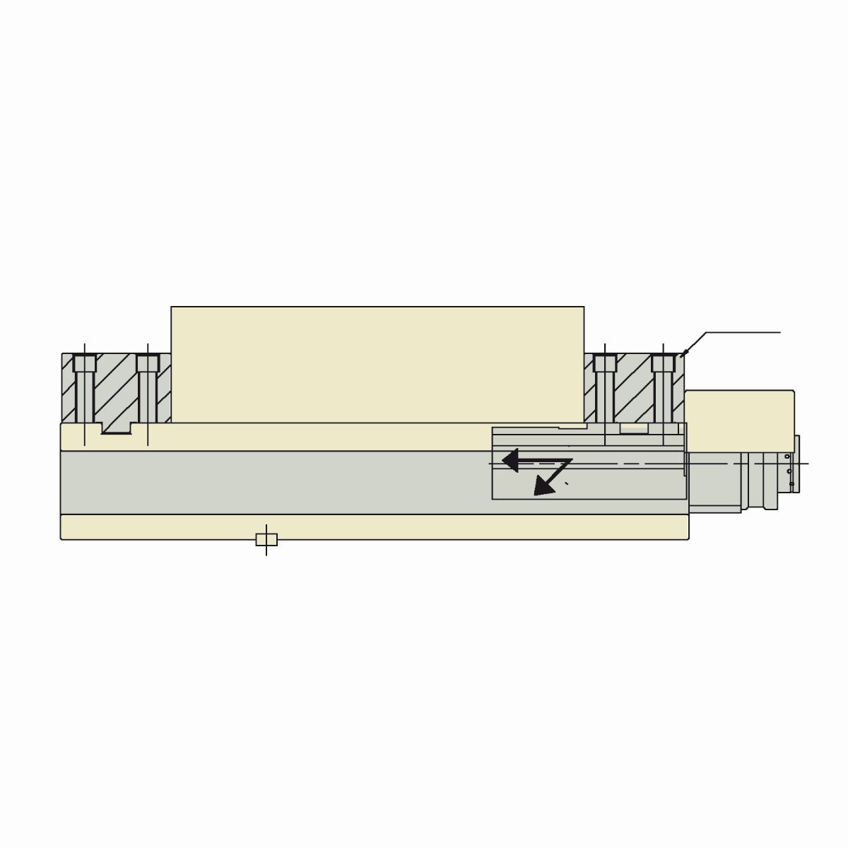 Präzisionsschraubstock AVK-160 mechanisch mit Spannkraftverstärker