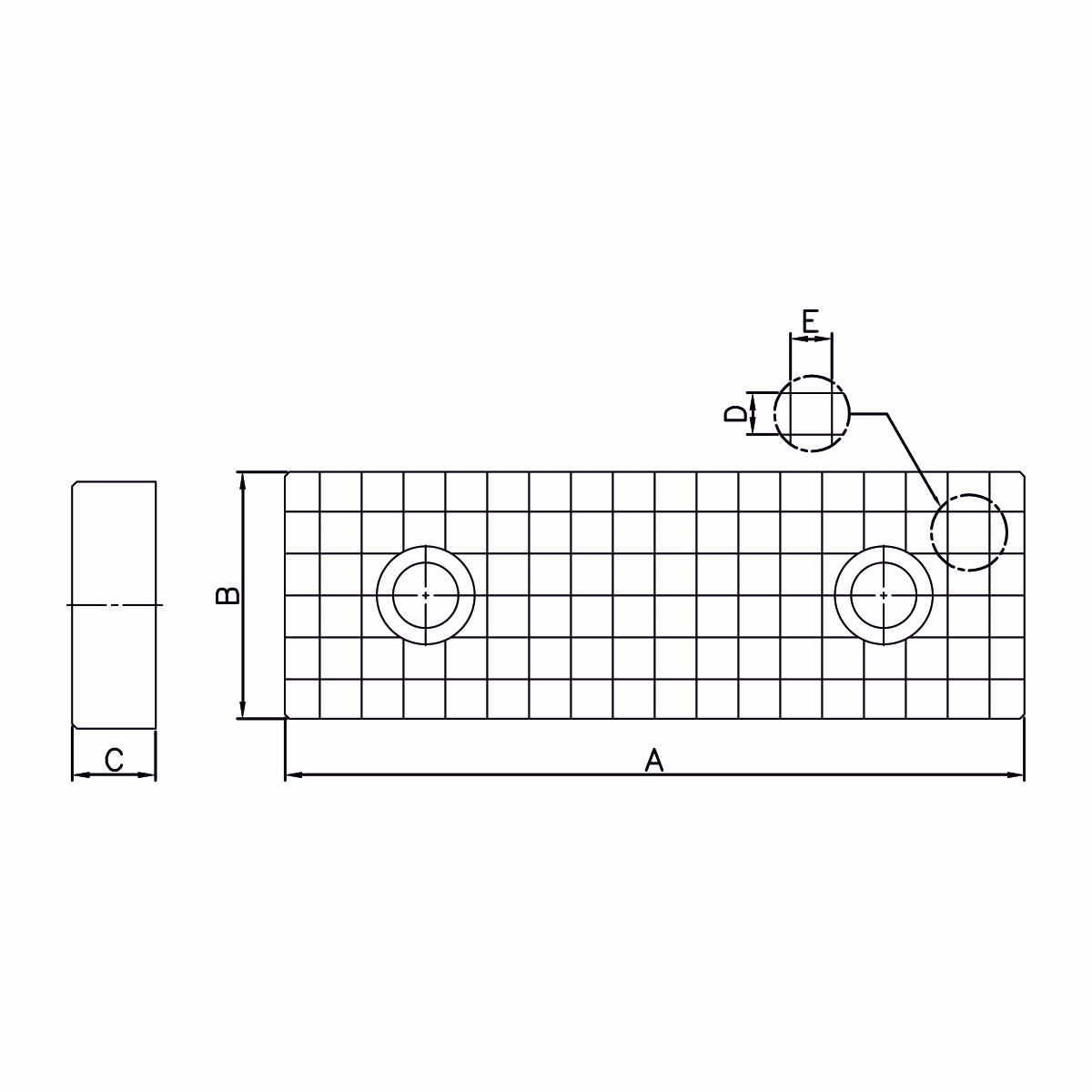 Geriffelte Backen (Paar) für ATW-40 / ATD-460