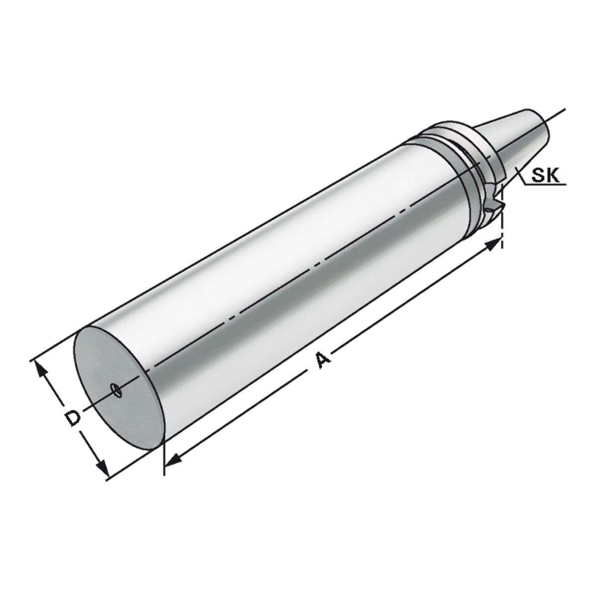 Bohrstangenrohling BT 30-40,5-160 JIS B 6339 (MAS-BT) A