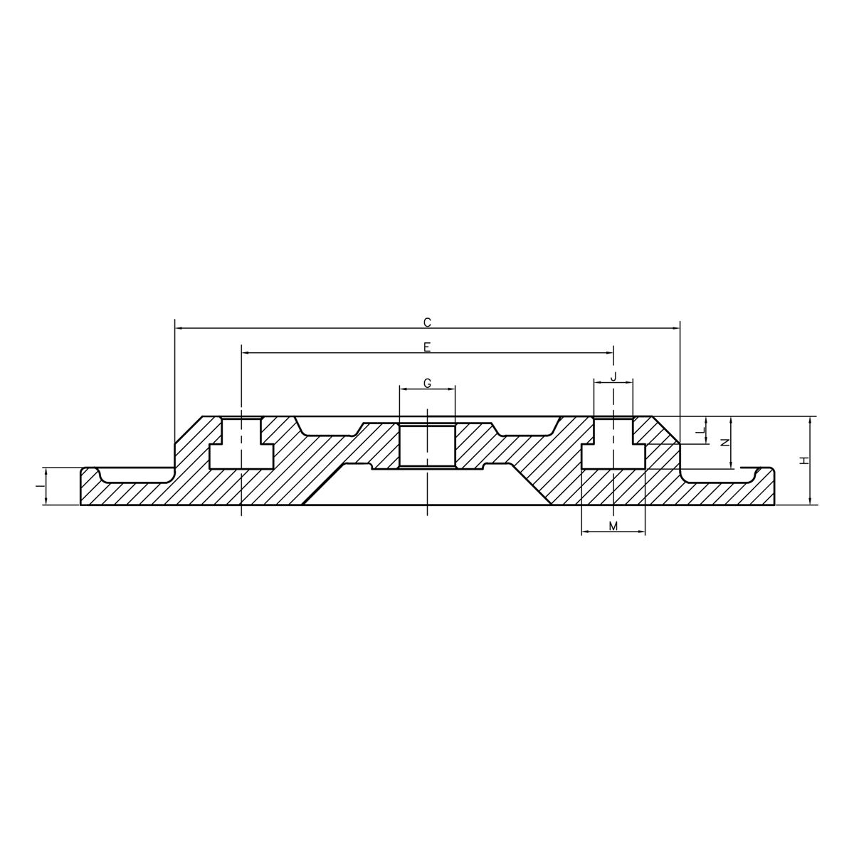 Drehplatte für Maschinenschraubstock HP-40