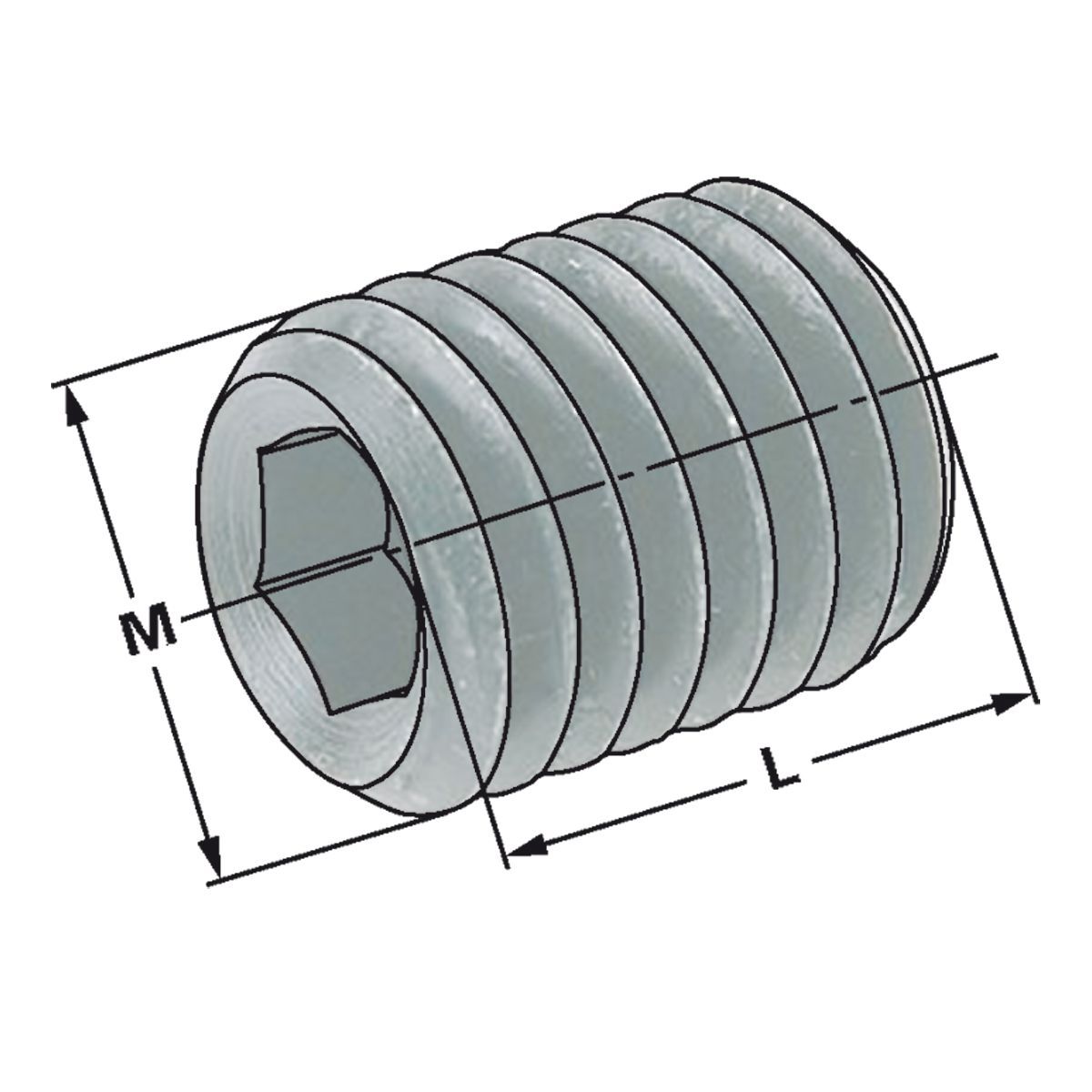 Spannschrauben M18 x 2 für Weldon Ø 25 DIN 1835 B