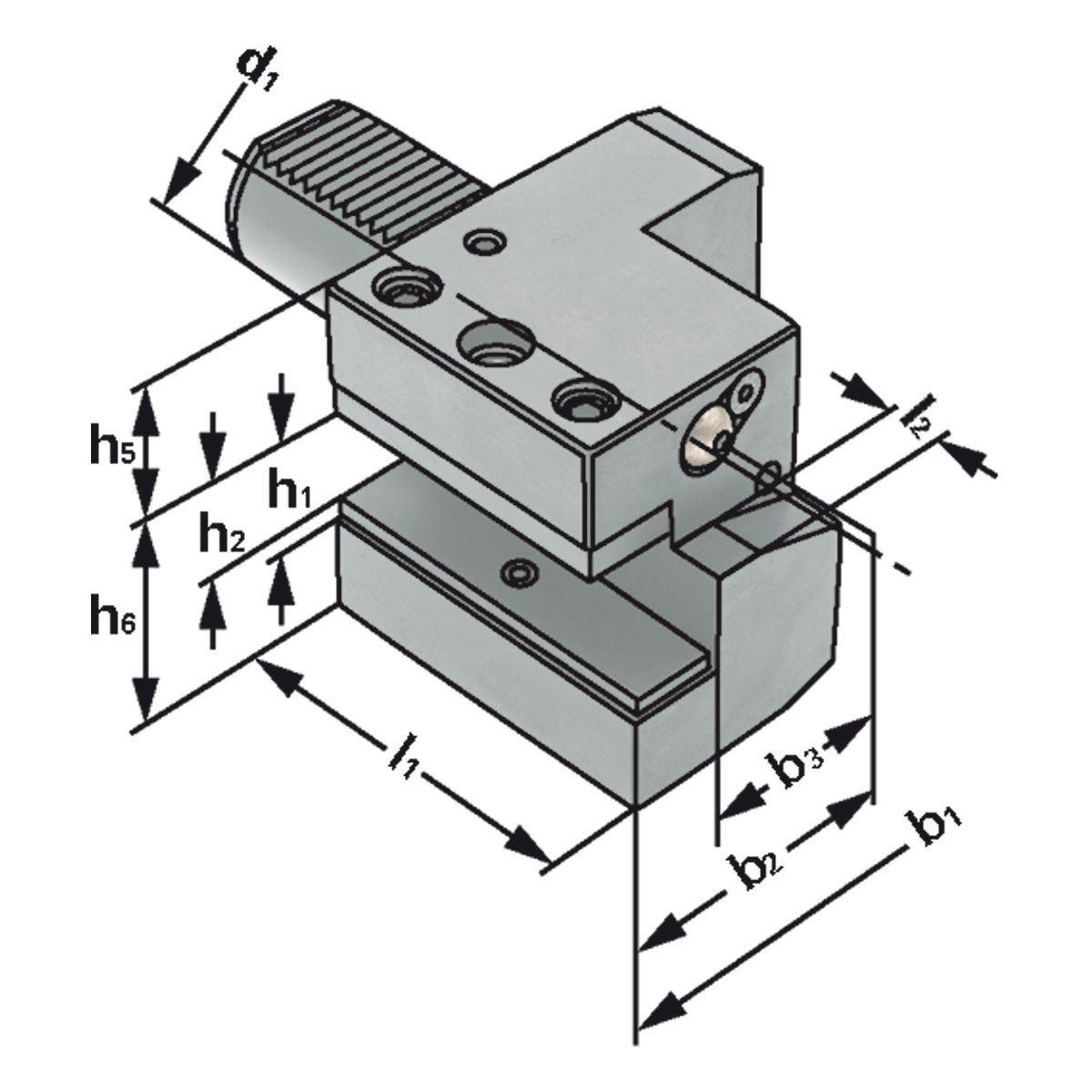 Axial-Werkzeughalter C2-25x16 DIN 69880 (ISO 10889)