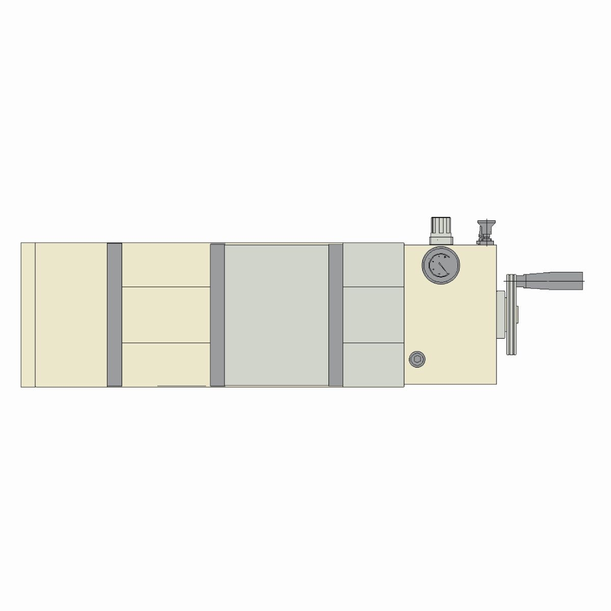 Präzisionsschraubstock AMP-165G/HV Pneumatik hydraulisch