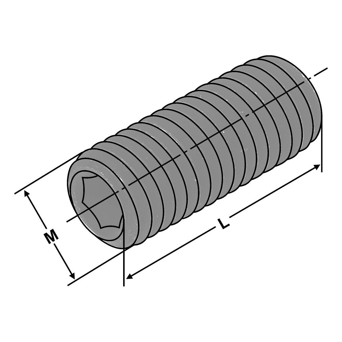 Verstellschrauben für Spannfutter ER25 / ER32 / ER40