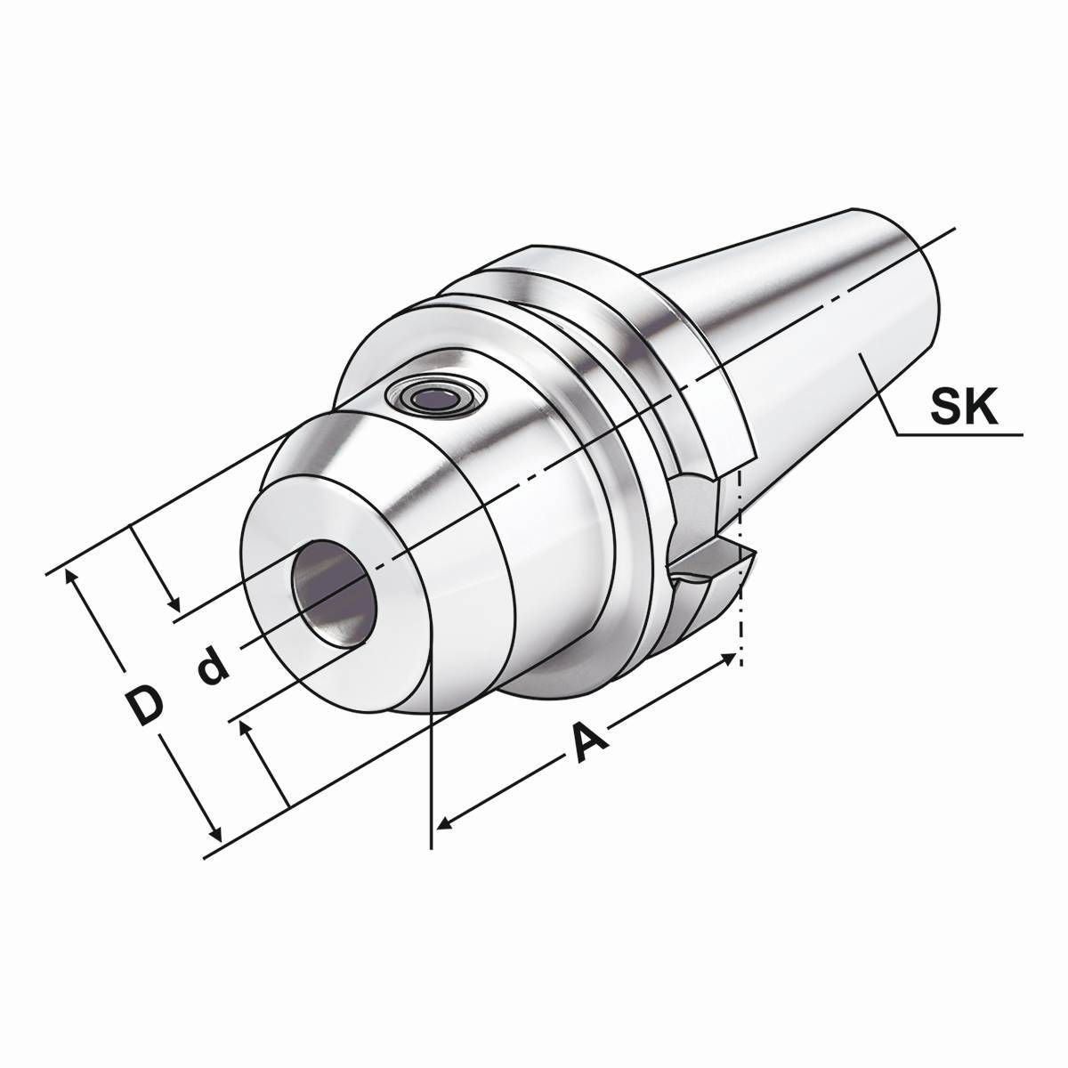 Fräseraufnahme BT 30-14-50 JIS B 6339 (MAS-BT) AD