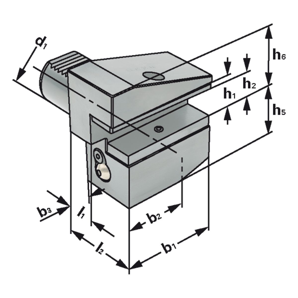 Radial-Werkzeughalter B4-16x12x24 DIN 69880 (ISO 10889)
