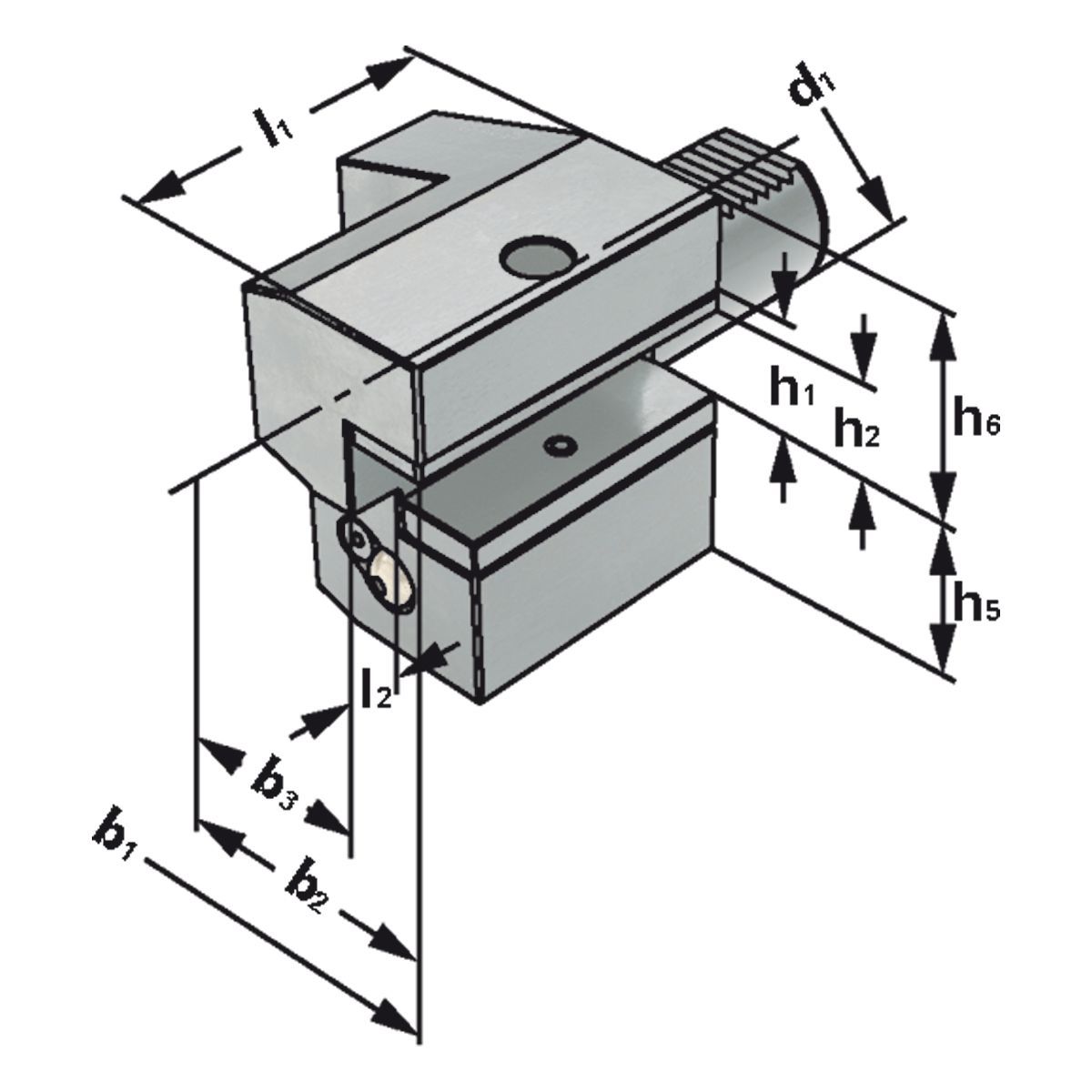 Axial-Werkzeughalter C3-20x16 DIN 69880 (ISO 10889)