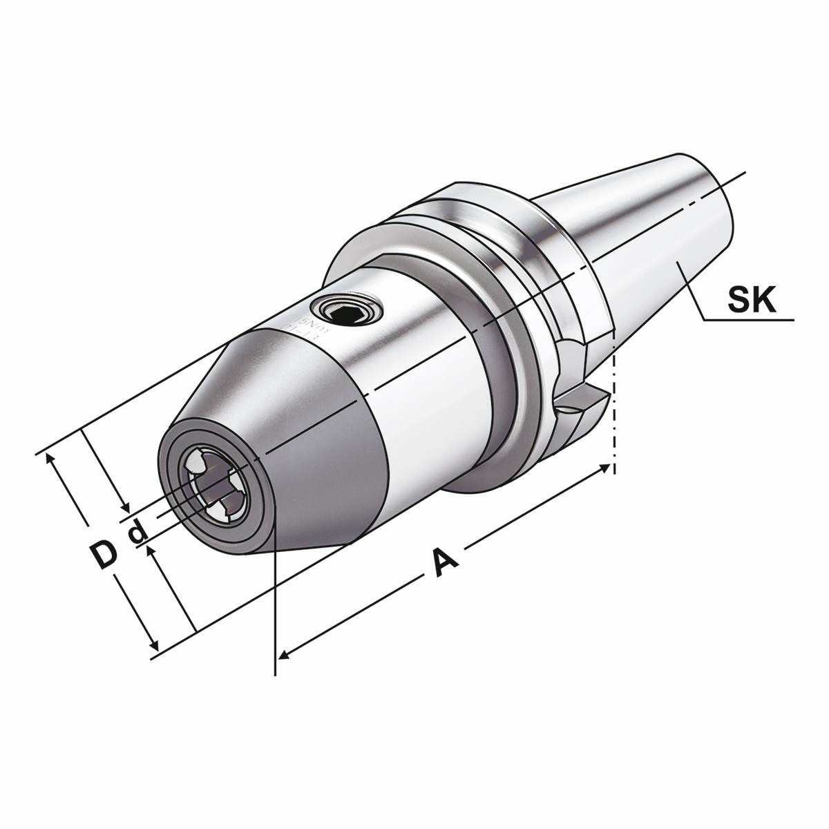 CNC-Bohrfutter BT 40- 2,5/16-103 JIS B 6339 (MAS-BT) AD/B