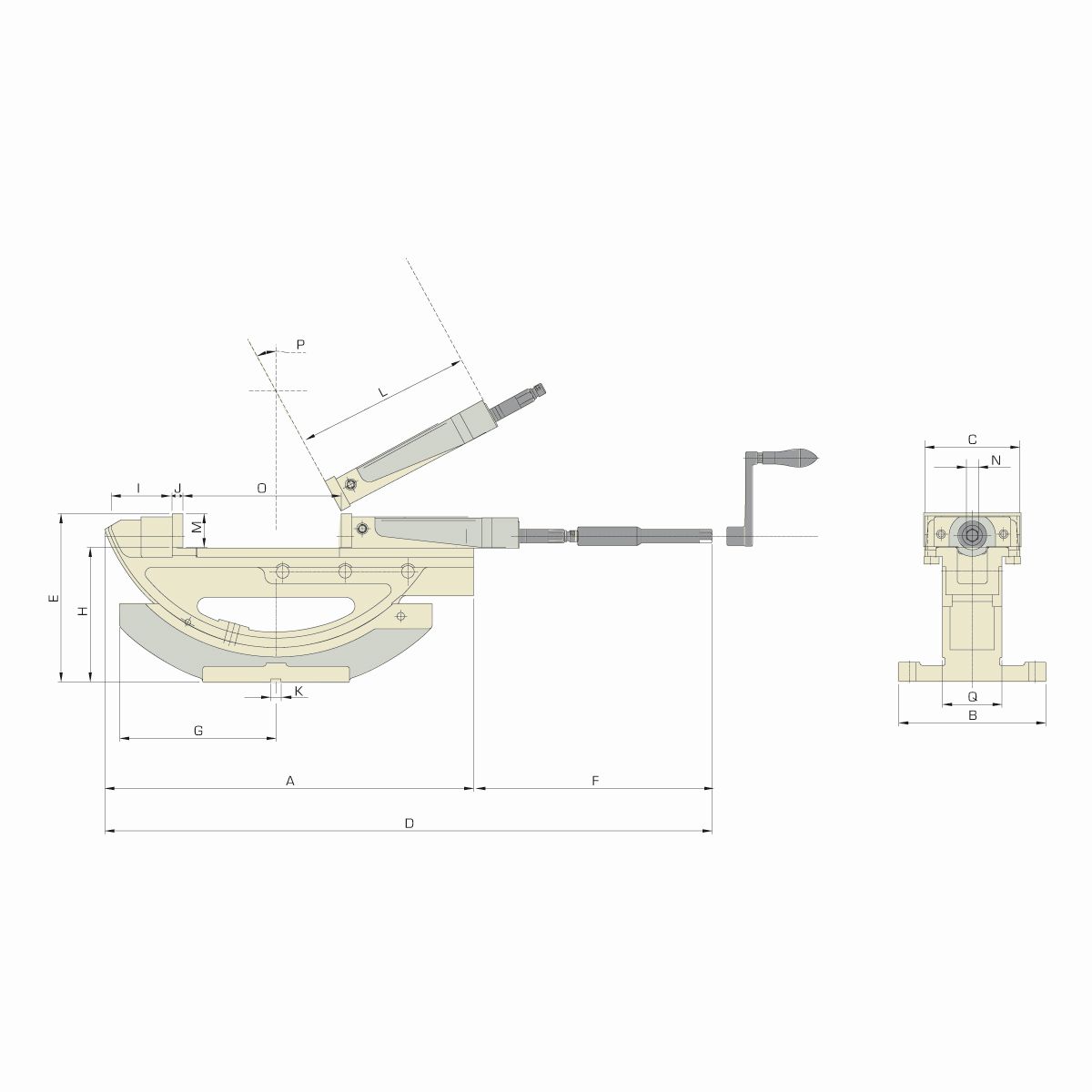 Präzisionsschraubstock HPT-40 hydraulisch