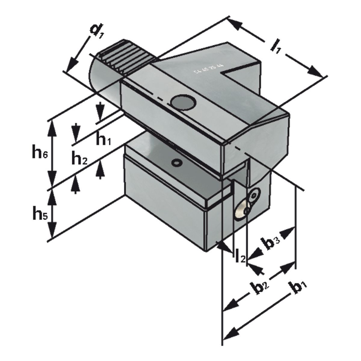 Axial-Werkzeughalter C4-25x16 DIN 69880 (ISO 10889)
