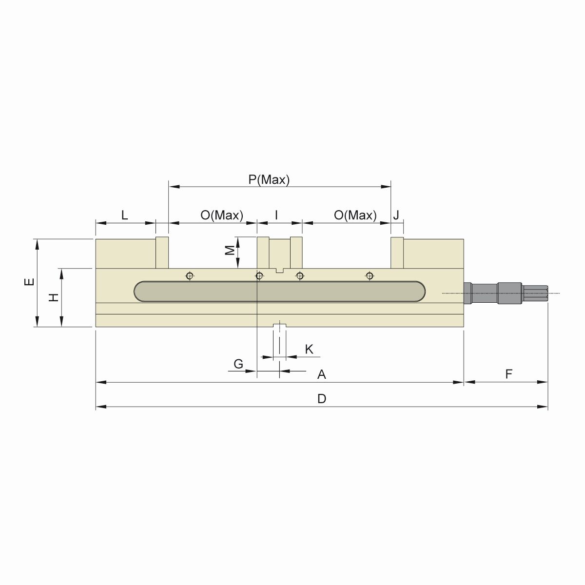 Doppelspannstock TLD-40G/HV mechanisch