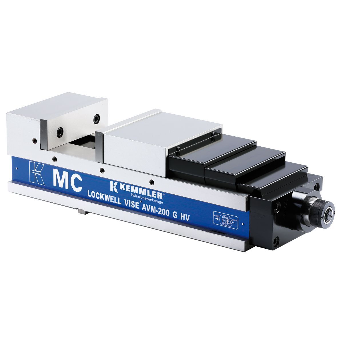 KS15020_3 Präzisionsschraubstock AVM-200G/HV mechanisch mit Spannkraftverstärker