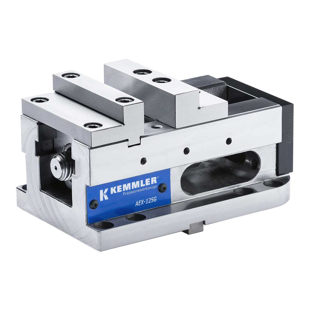 KS20200_1 5-Achs Präzisionsschraubstock AEX 125G mechanisch mit Spannkraftverstärker