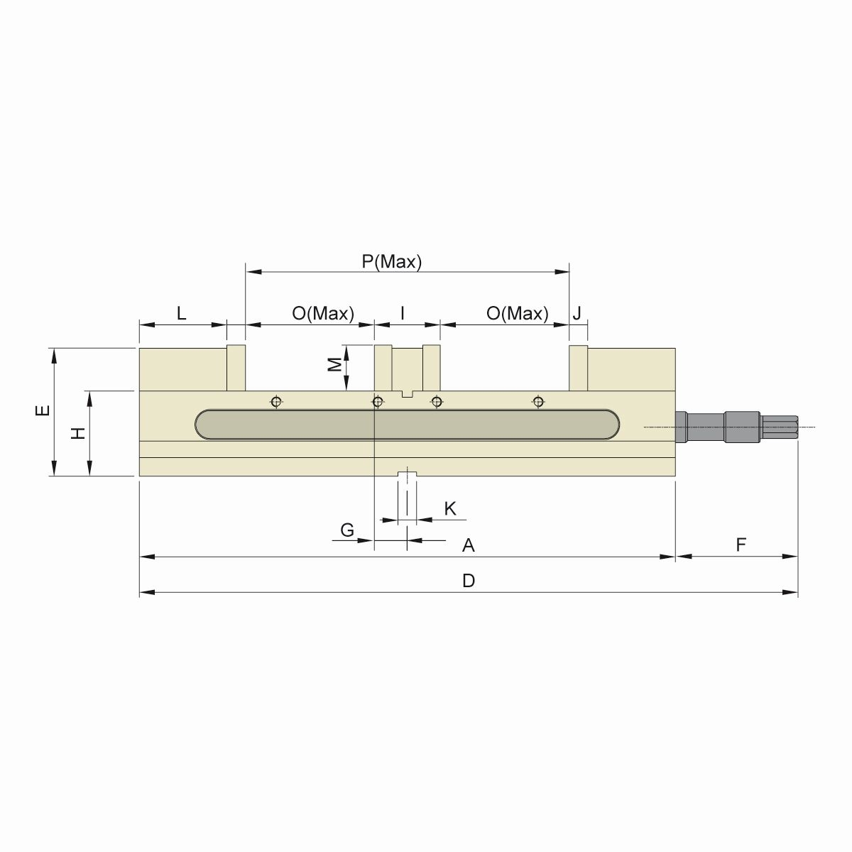 Doppelspannstock TLD-60G/HV mechanisch