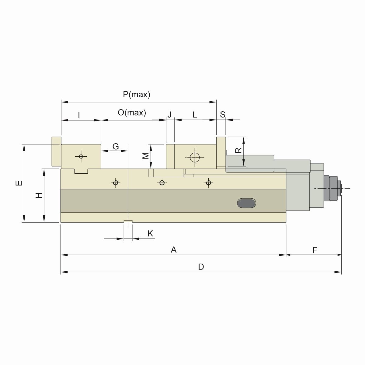 Präzisionsschraubstock ALQ-200G/HV mechanisch mit Spannkraftverstärker