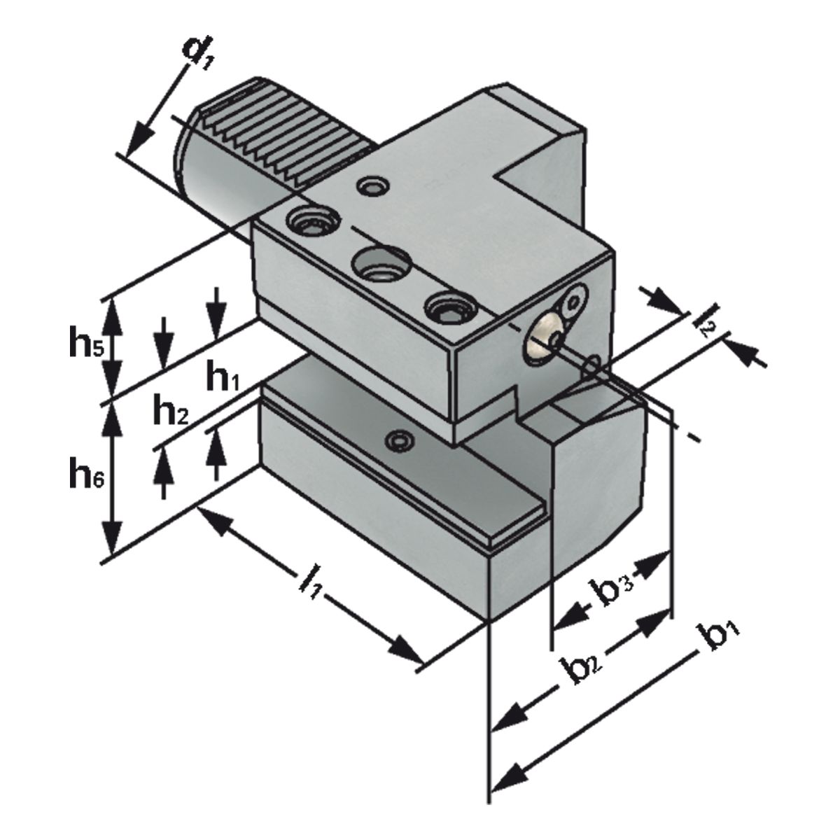 Axial-Werkzeughalter C2-16x12 DIN 69880 (ISO 10889)